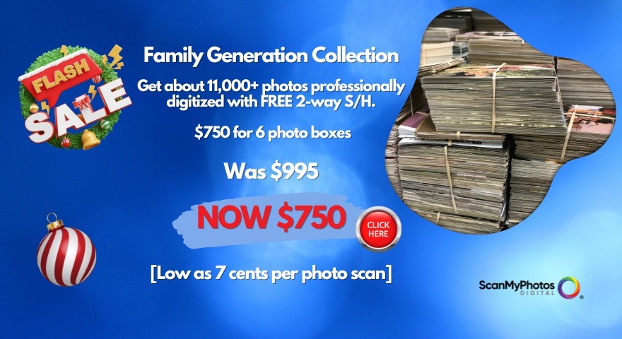 Holiday Family Photo Scanning Savings