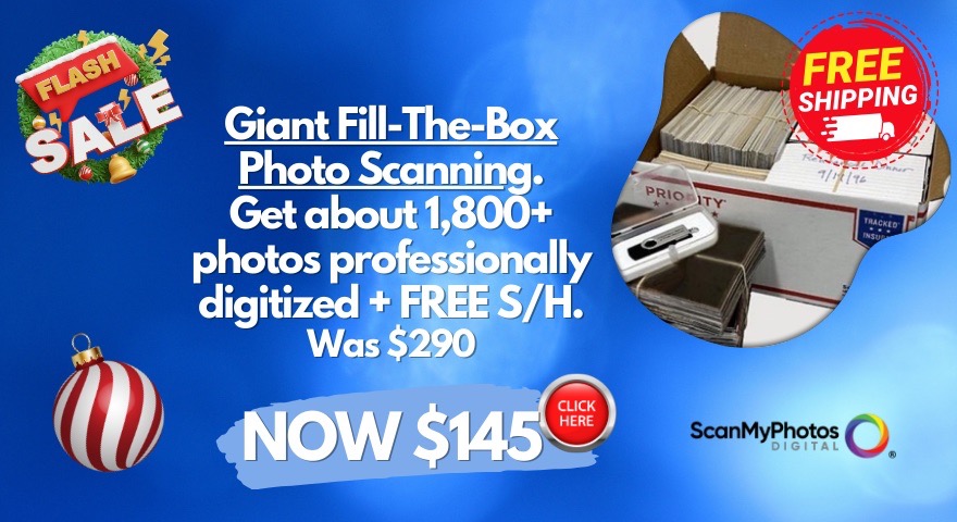 Holiday Photo Box Scanning Savings